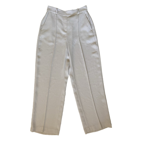 Spanx Carefree Crepe Trouser Pants Sz S Tahini Tan Career Work Office Capsule - Picture 5 of 14